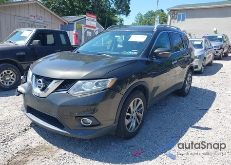 2014 Nissan Rogue Sl z USA, uszkodzony, nr VIN 5N1AT2MV8EC843068